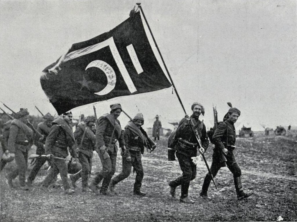 Miniatura de Infantería turca saliendo para la campaña