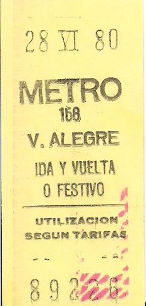 Miniatura de Billete de Metro