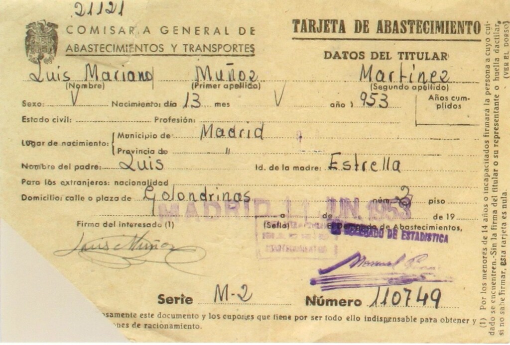 Miniatura de Cartilla de racionamiento