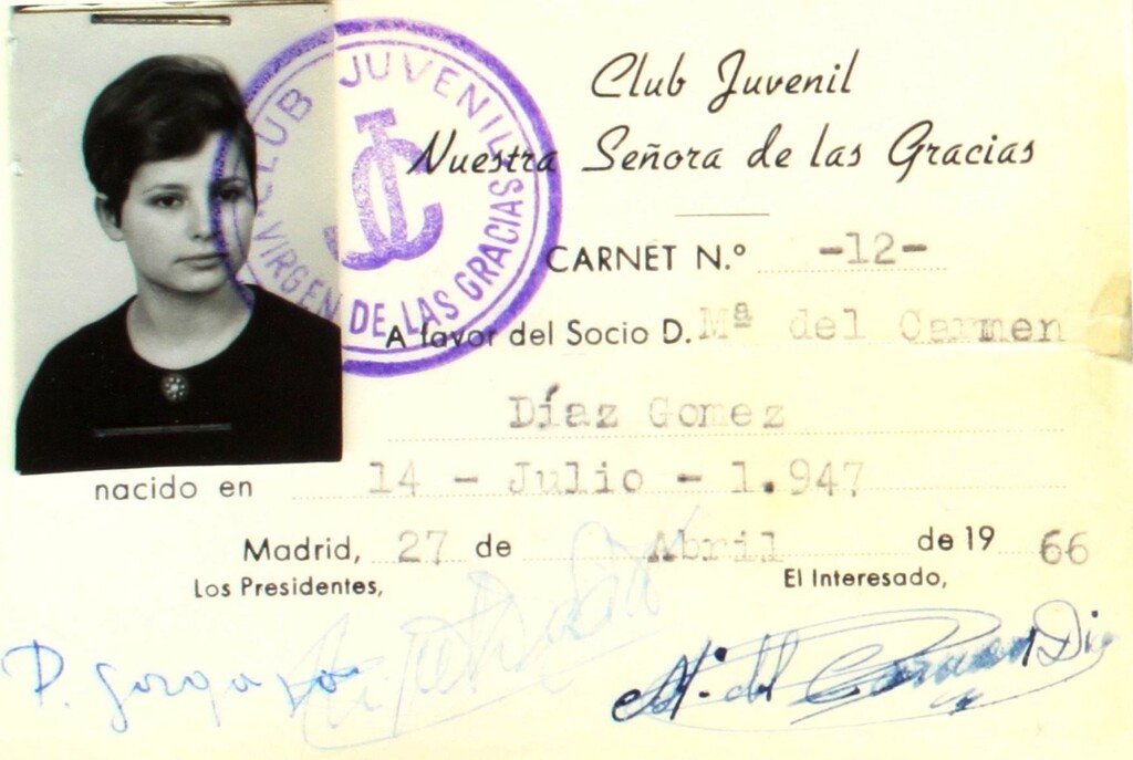 Miniatura de Carnet del club juvenil Nuestra Señora de las Gracias