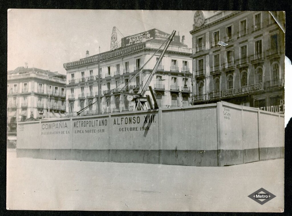 Miniatura de Obras de construcción del Metropolitano Alfonso XIII. Puerta del Sol.