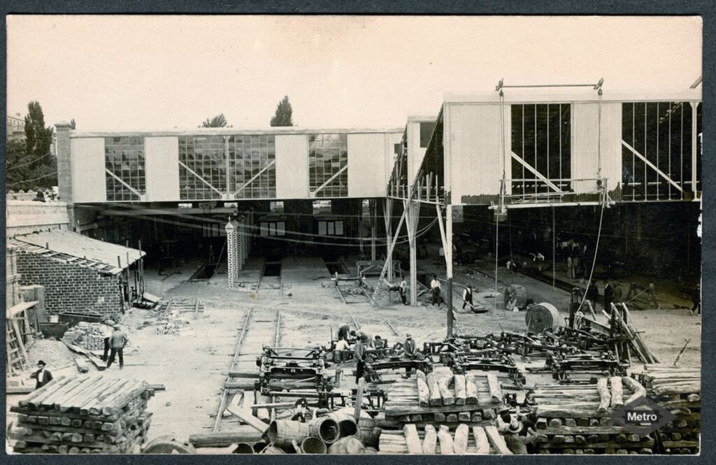 Miniatura de Obras de construcción del Metropolitano Alfonso XIII, cocheras de Cuatro Caminos