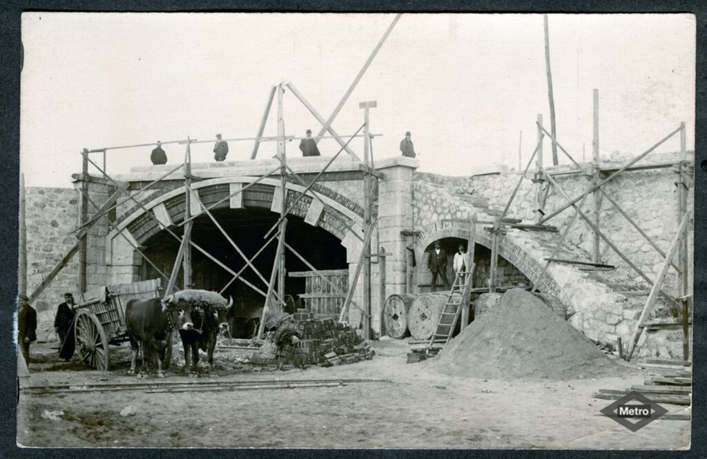 Miniatura de Obras de construcción del Metropolitano Alfonso XIII, cocheras de Cuatro Caminos