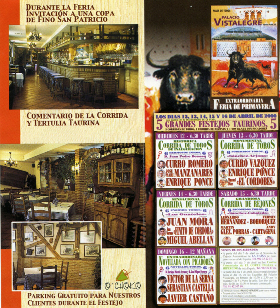 Miniatura de Folleto publicitario del restaurante O´Choko