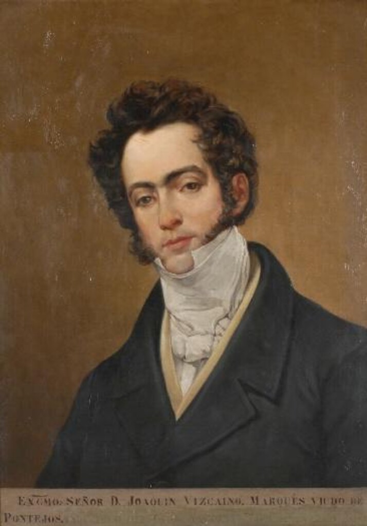 Miniatura de Joaquín Vizcaíno, marqués viudo de Pontejos, alcalde de Madrid