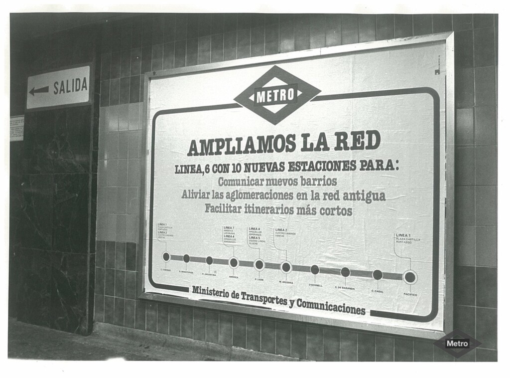 Miniatura de Campaña de información, inauguración de línea 6 tramo Pacífico-Cuatro Caminos