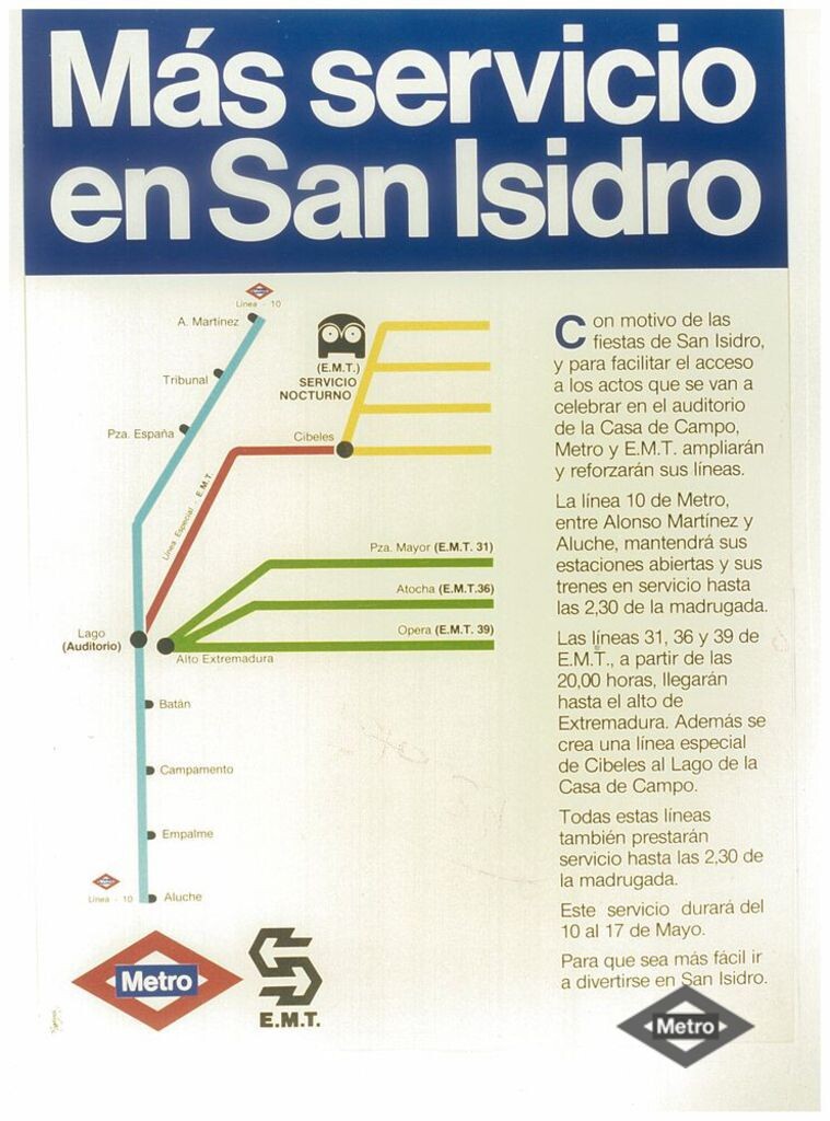Miniatura de Campaña publicitaria "Más servicio en San Isidro"