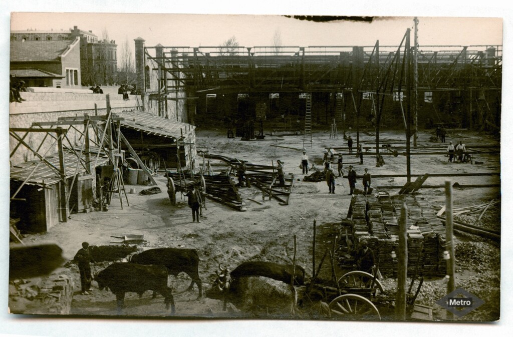 Miniatura de Obras de construcción de las cocheras de Cuatro Caminos