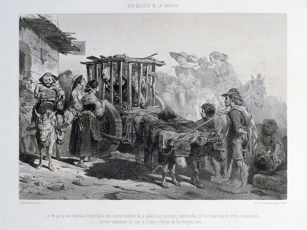 Miniatura de Escena de El Quijote