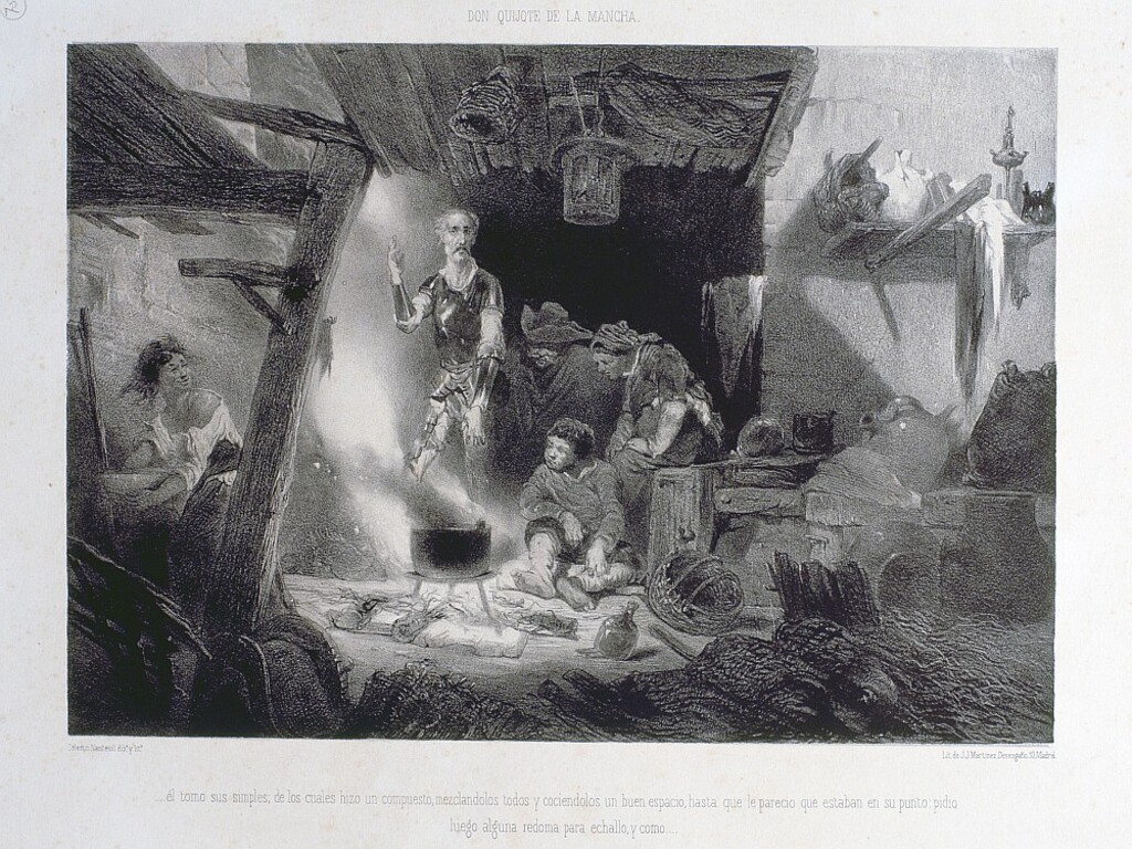 Miniatura de Escena de El Quijote