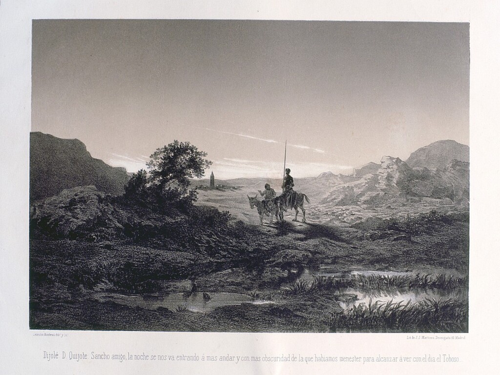 Miniatura de Escena de El Quijote