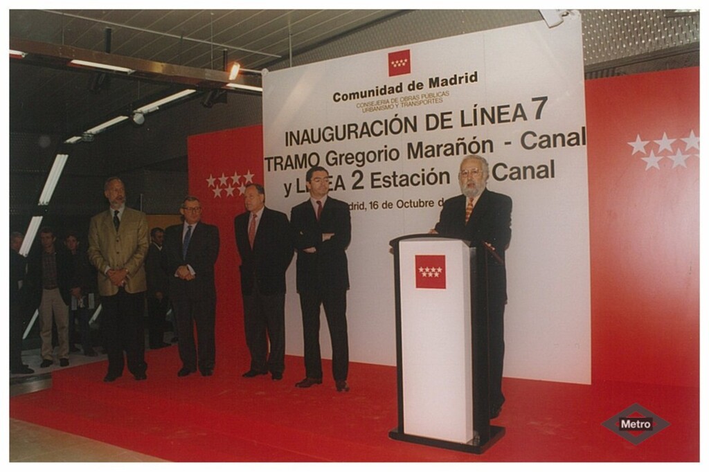 Miniatura de Inauguración línea 7 Gregorio Marañón-Canal