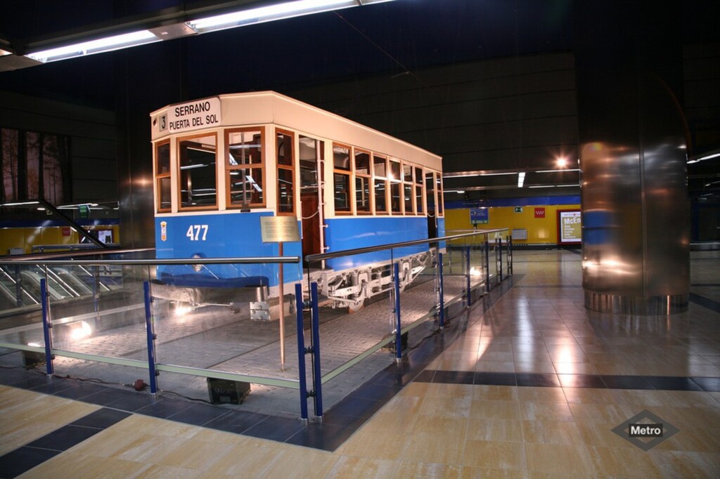 Miniatura de Tranvia expuesto en la Estación de Pinar de Chamartín