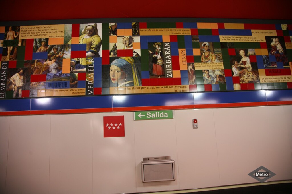 Miniatura de Mural en la estación de La Elipa