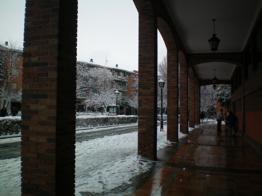 Miniatura de Soportales en un día nevado