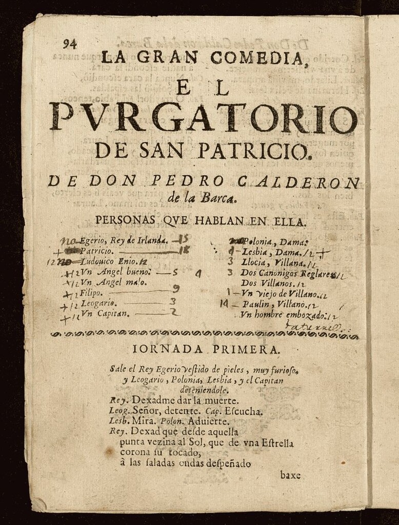 Miniatura de El purgatorio de San Patricio