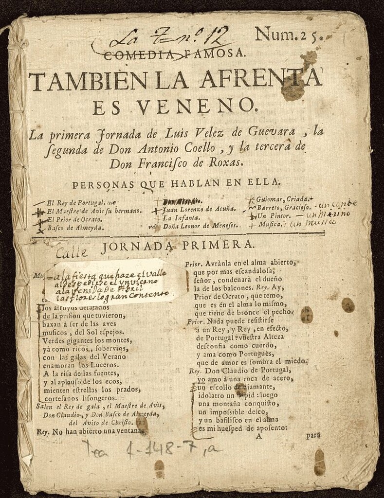 Miniatura de También la afrenta es veneno
