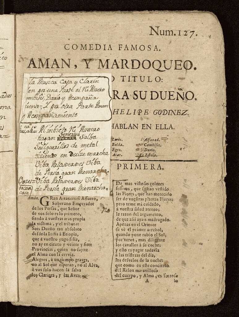 Miniatura de Amán y Mardoqueo