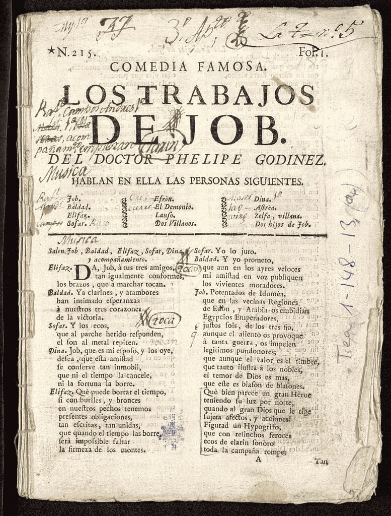 Miniatura de Los trabajos de Job