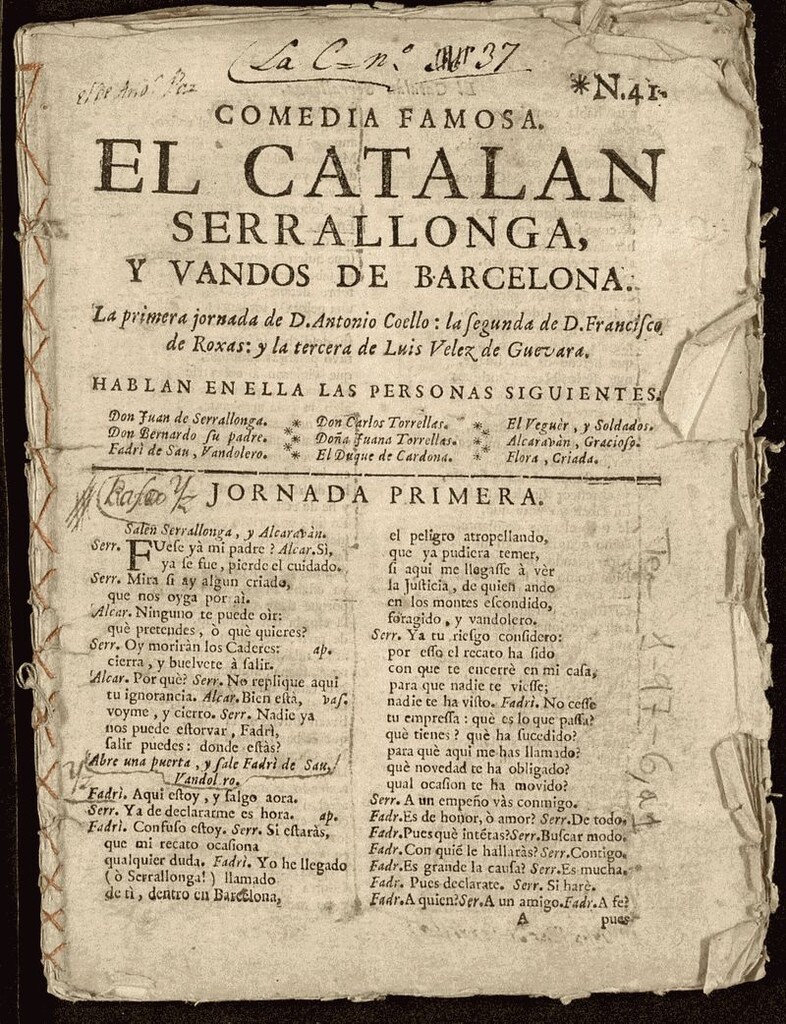Miniatura de El catalán Serrallonga y bandos de Barcelona