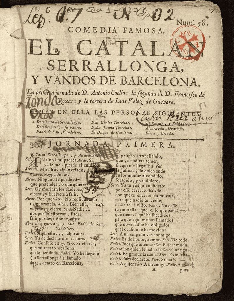 Miniatura de El catalán Serrallonga y bandos de Barcelona