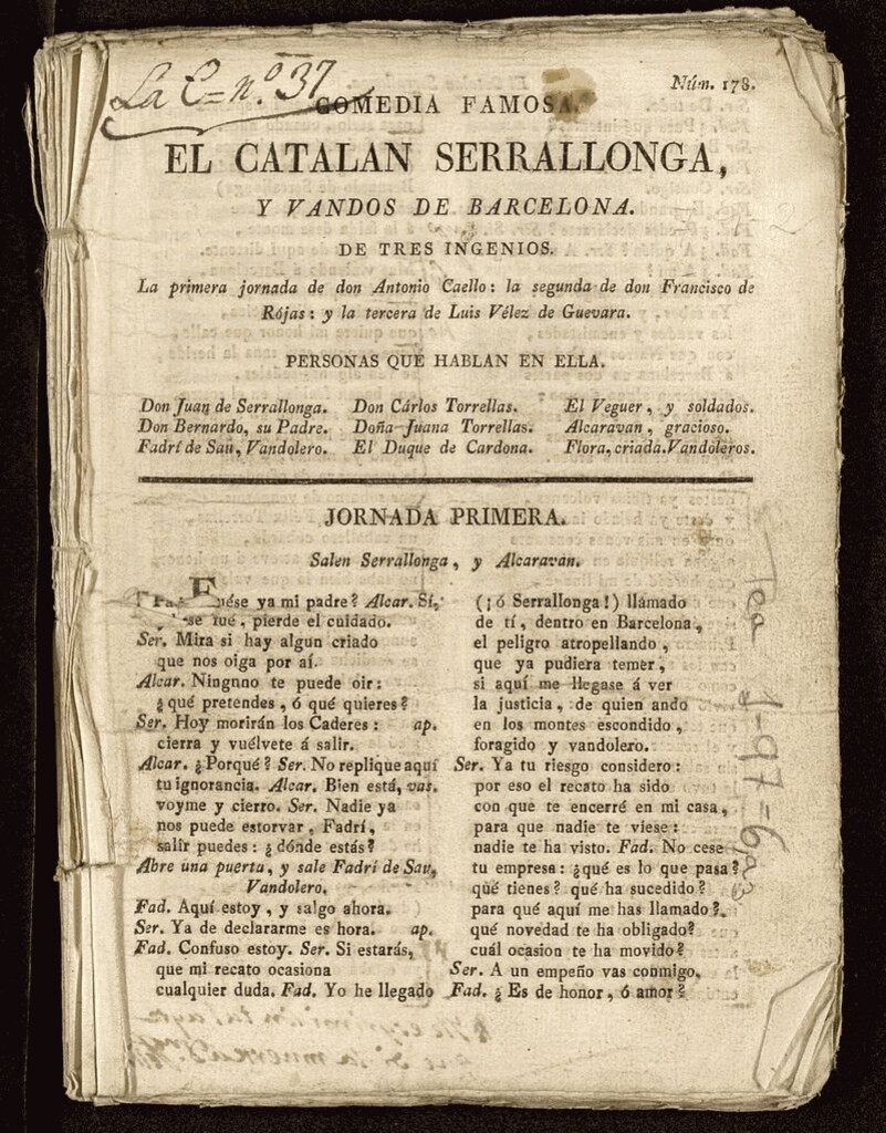 Miniatura de El catalán Serrallonga y bandos de Barcelona