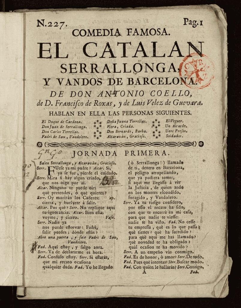 Miniatura de El catalán Serrallonga y bandos de Barcelona