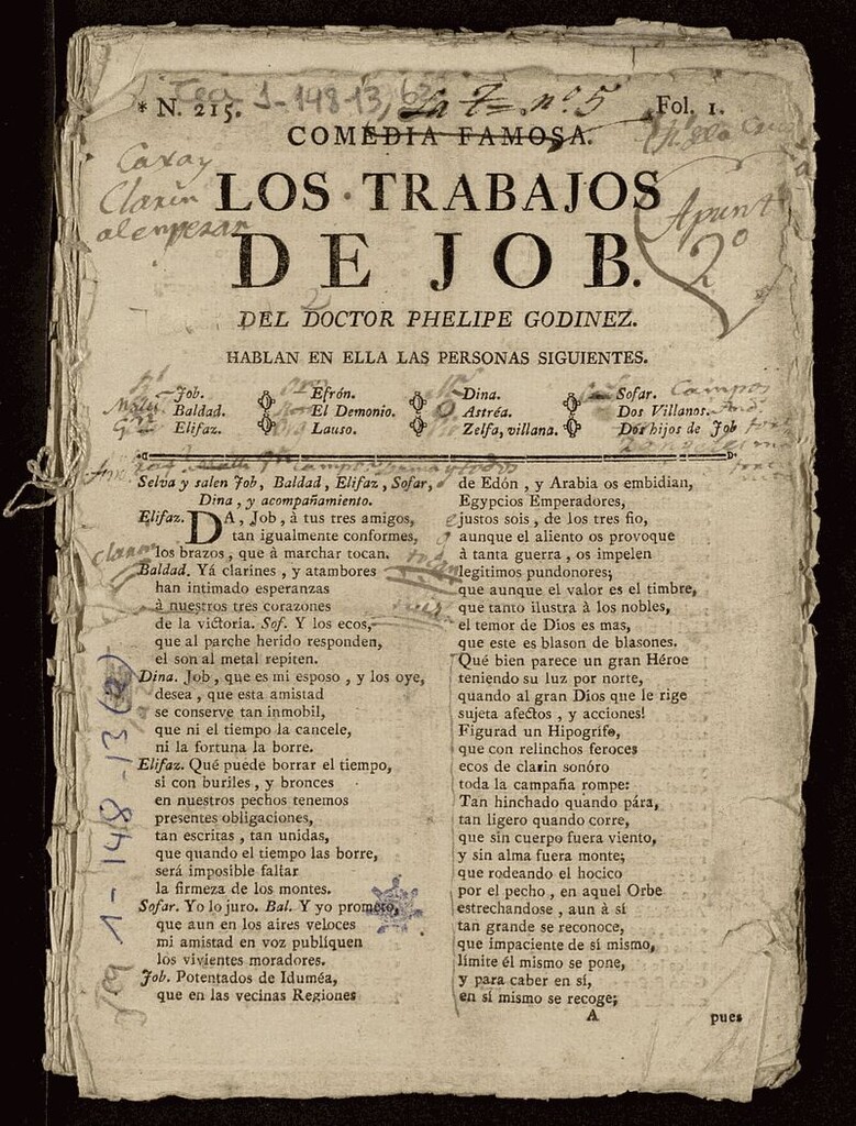Miniatura de Los trabajos de Job