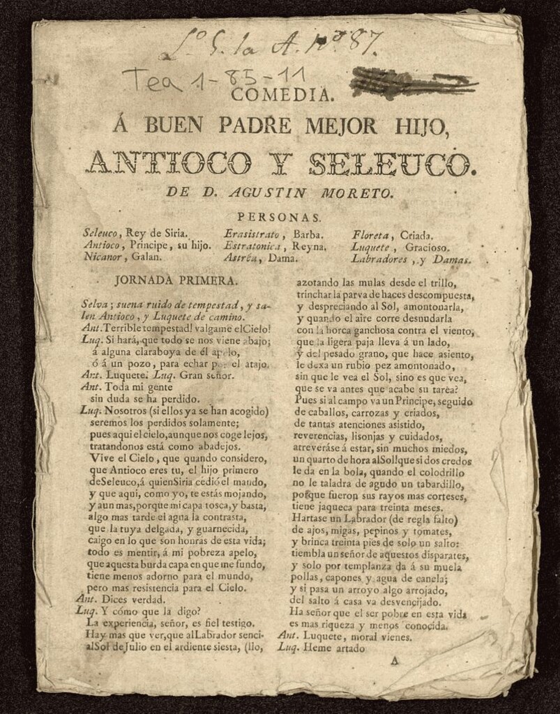 Miniatura de Antioco y Seleuco