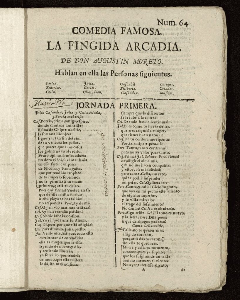 Miniatura de La fingida Arcadia