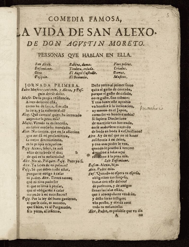 Miniatura de La vida de San Alejo