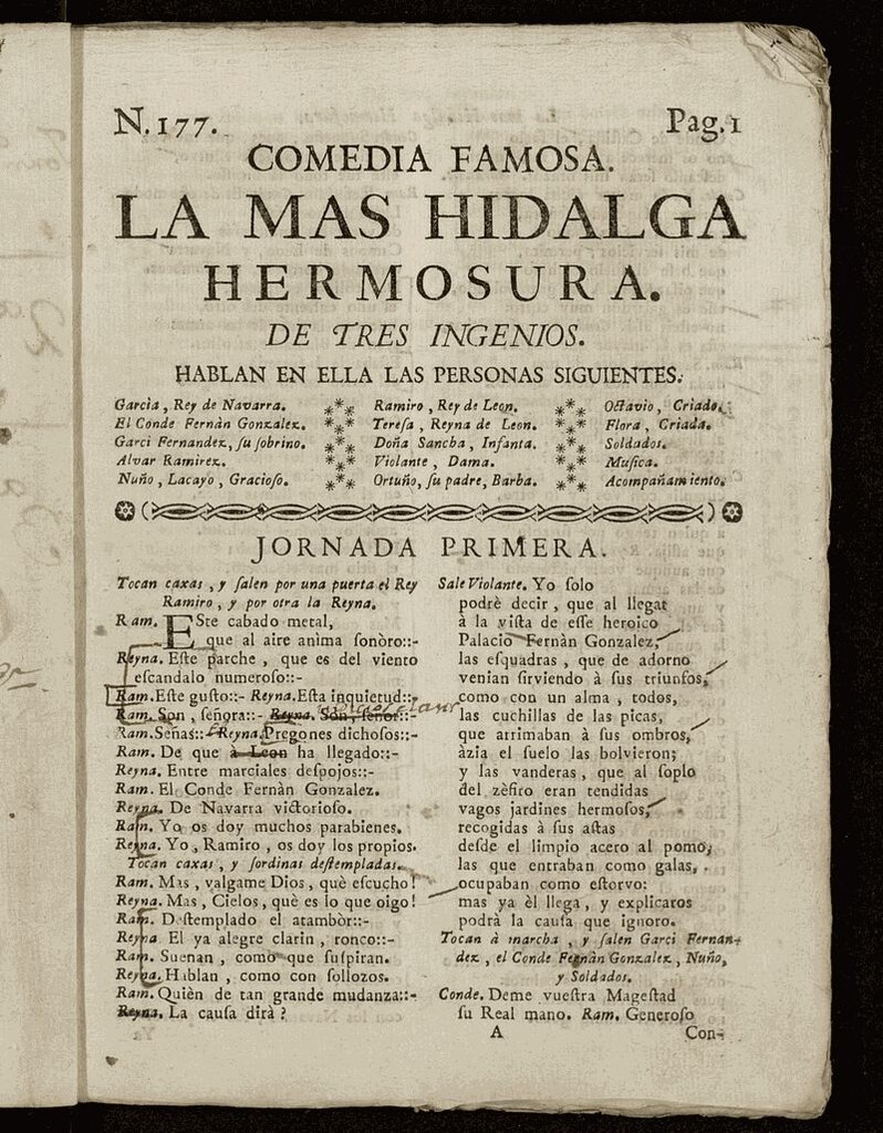 Miniatura de La más hidalga hermosura