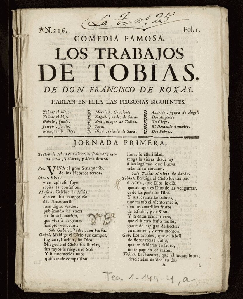 Miniatura de Los trabajos de Tobías