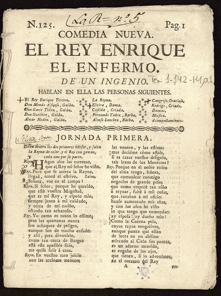 Miniatura de El Rey Enrique el enfermo