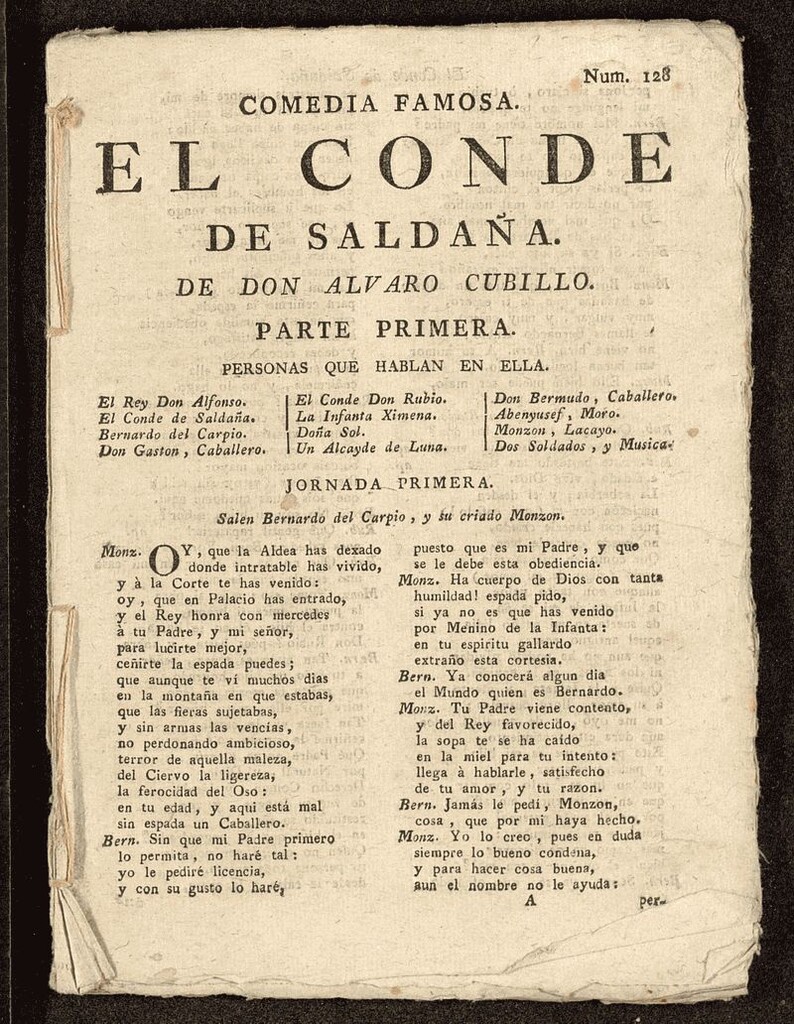 Miniatura de El conde de Saldaña. Primera parte.