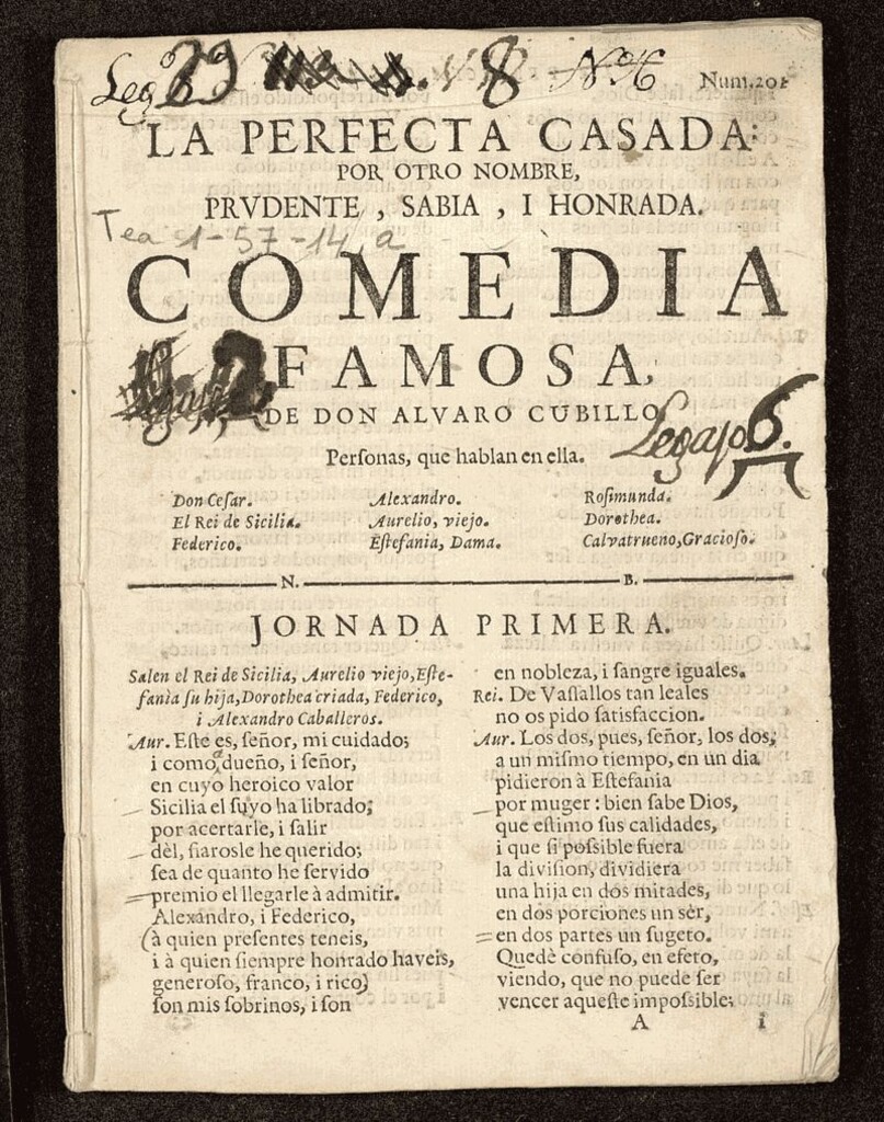 Miniatura de La perfecta casada, prudente, sabia y honrada