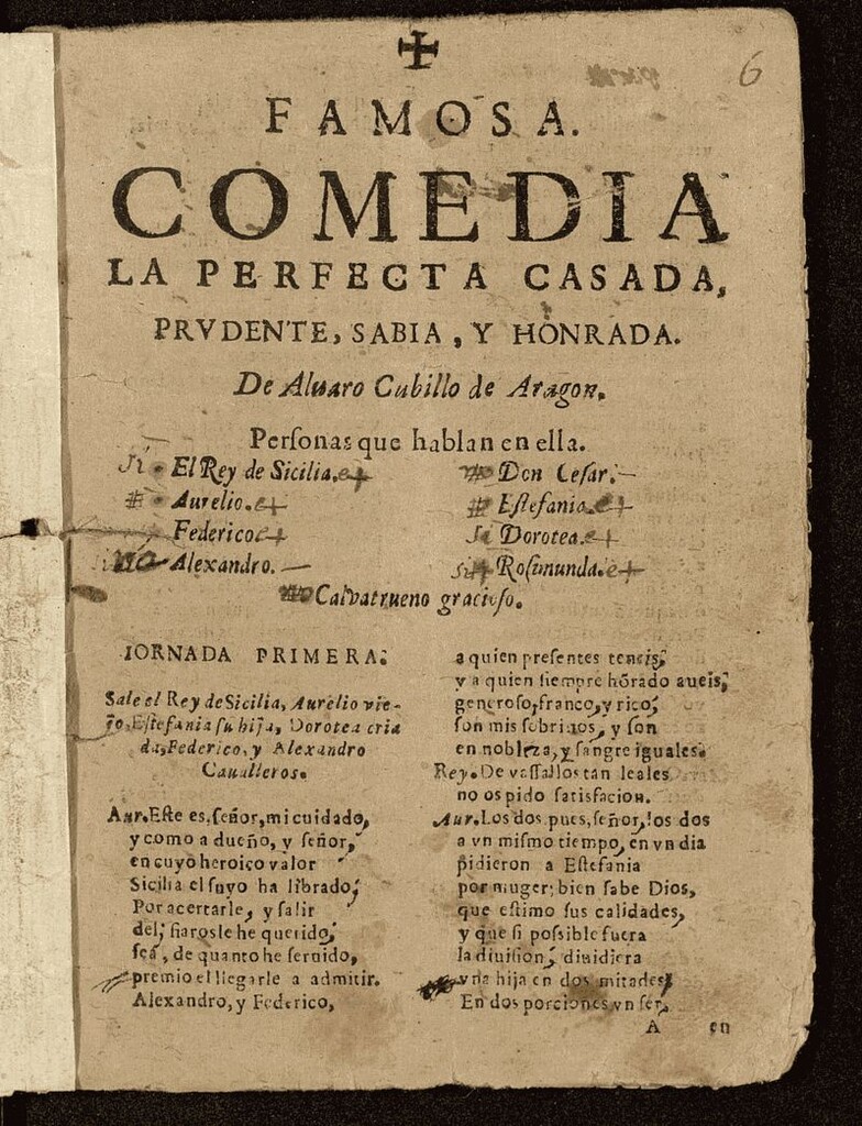 Miniatura de La perfecta casada, prudente, sabia y honrada
