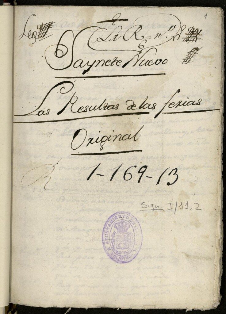 Miniatura de Las resultas de las ferias : Saynete para la Compañía de Rivera