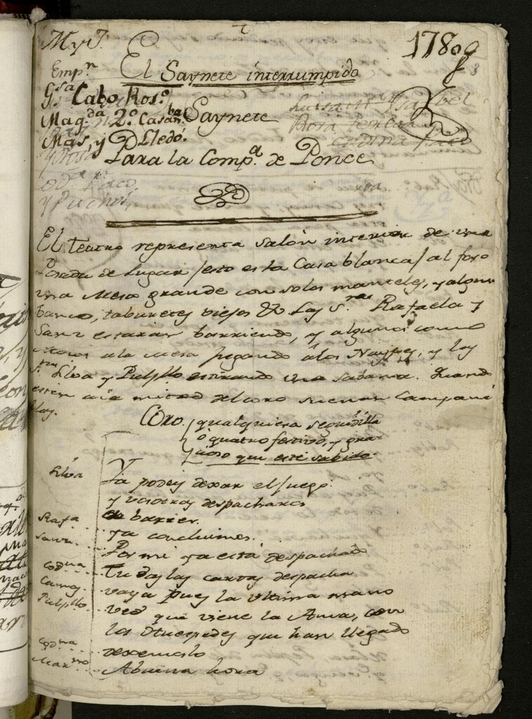 Miniatura de El saynete interrumpido : Saynete para la Compañía de Ponce