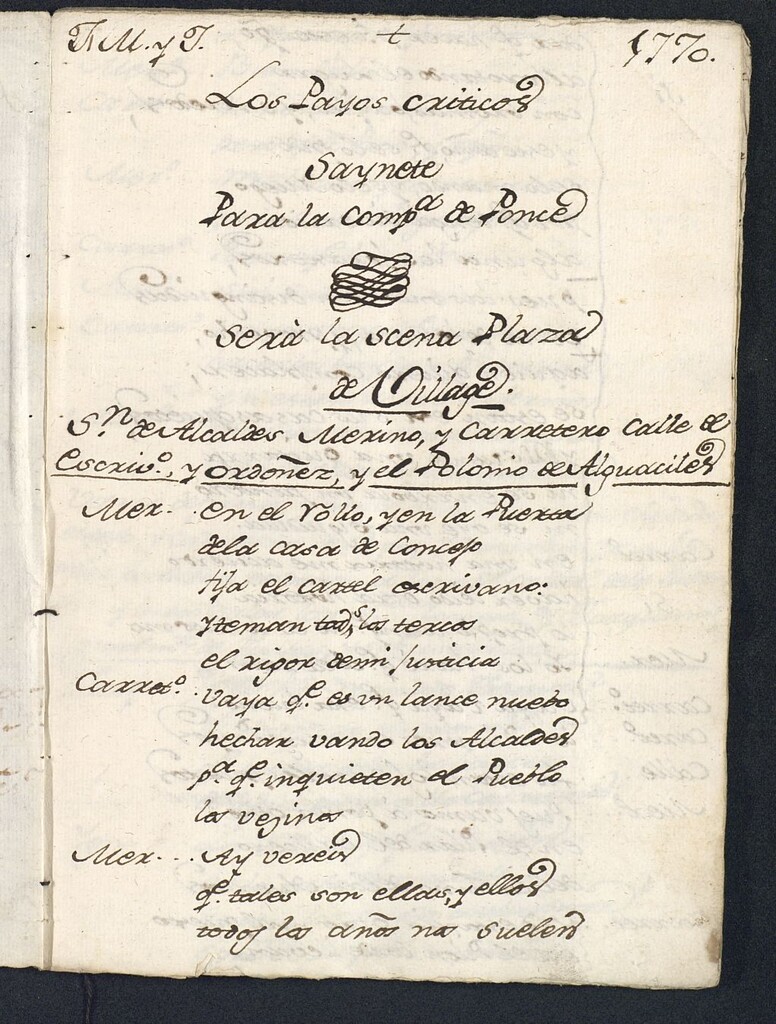 Miniatura de Los Payos críticos : Sainete Para la Compª de Ponce
