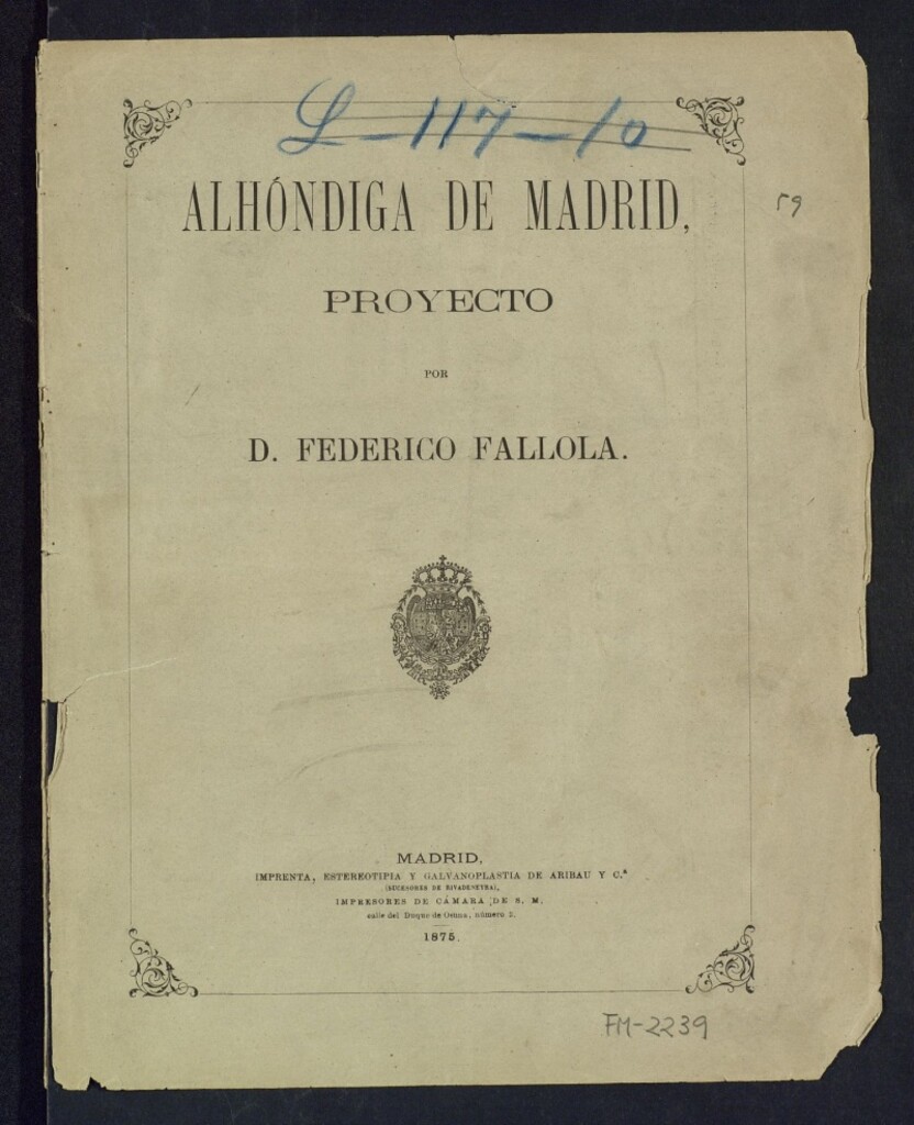 Miniatura de Alhóndiga de Madrid: proyecto