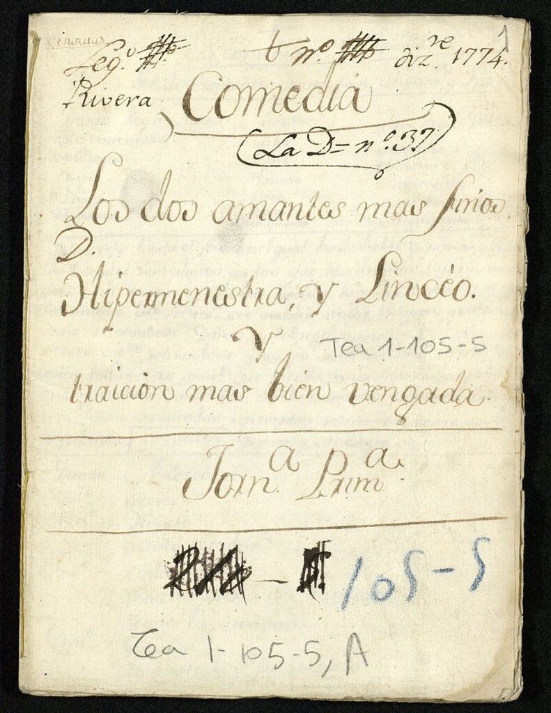 Miniatura de Hipermenestra y Linceo
