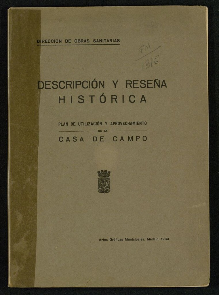 Miniatura de Plan de utilizacion y aprovechamiento de la Casa de Campo