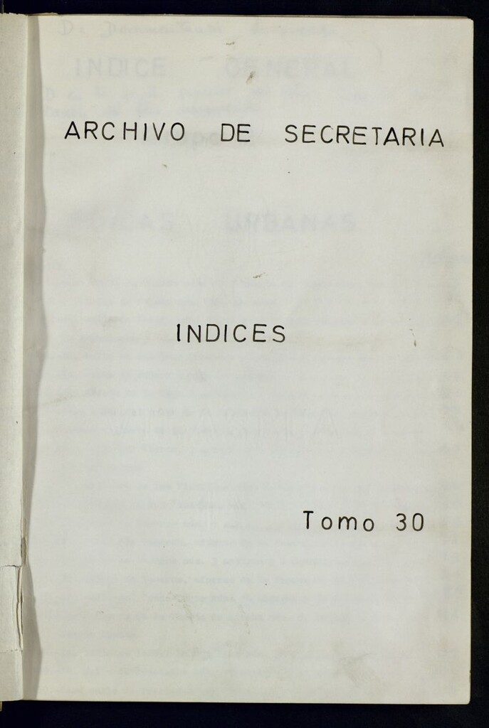 Miniatura de Inventario de Secretaría (Tomo 30): Fincas urbanas (1238-1894)