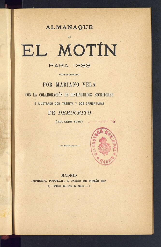 Miniatura de Almanaque de El Motín