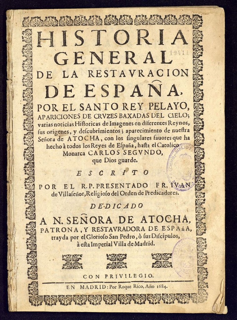 Miniatura de Historia General de la Restauración de España por el Santo Rey Pelayo