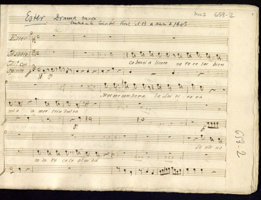 Miniatura de Ester, drama sacro