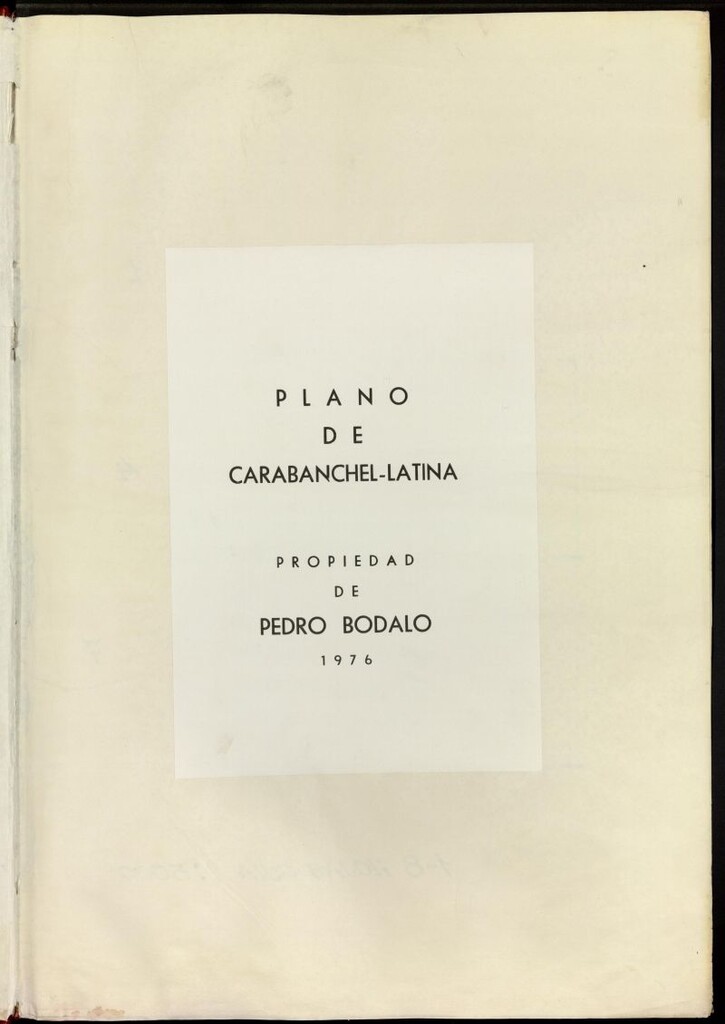 Miniatura de Plano de Carabanchel-Latina propiedad de Pedro Bódalo desde 1976