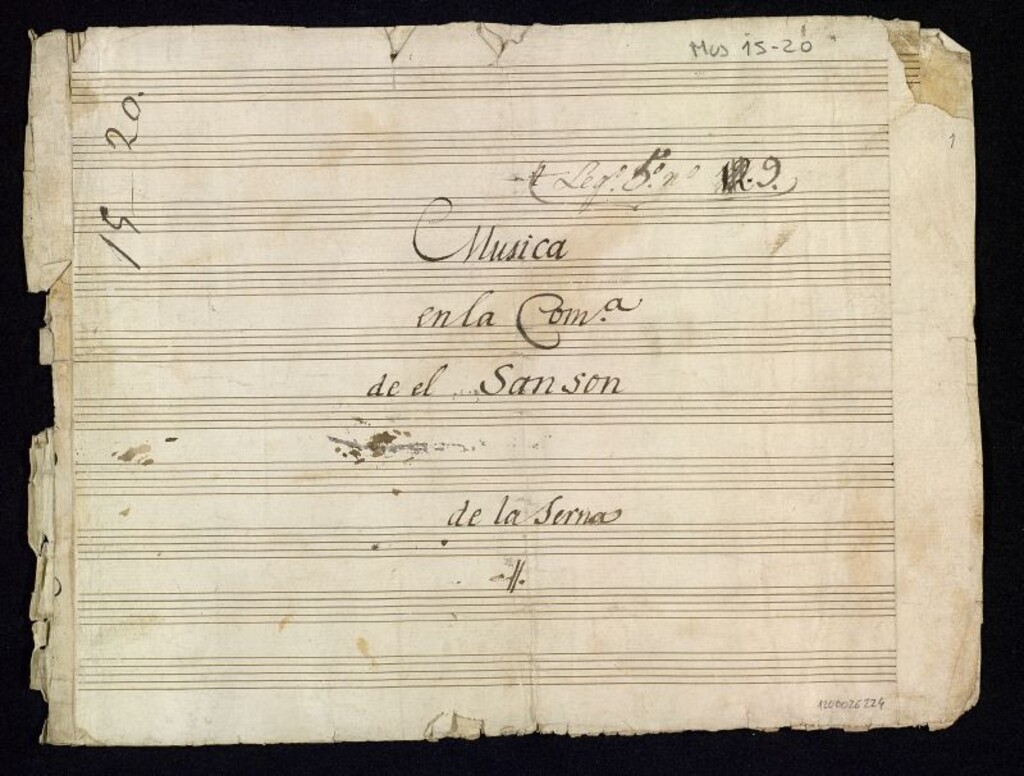 Miniatura de Música en la comedia El Sansón