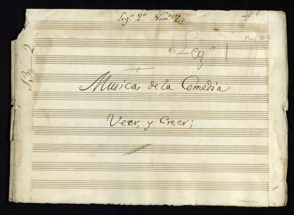 Miniatura de Música de la comedia Ver y Creer